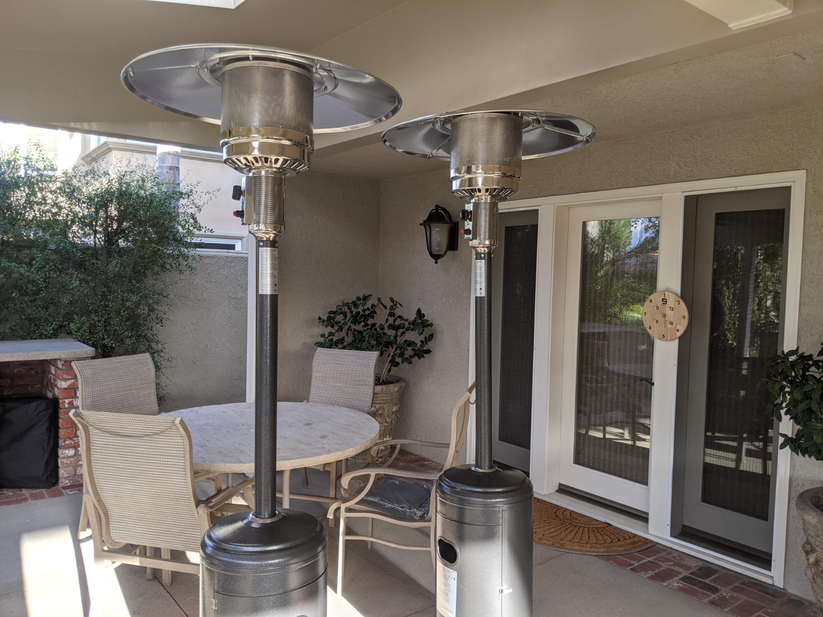 Pamapic Outdoor Heaters for Patio with Round Table Design, Premium 304 Stainless Steel Burner, Triple Protection System Propane Patio Heater for Porch Garden, Residential & Commercial Use customer photo 2