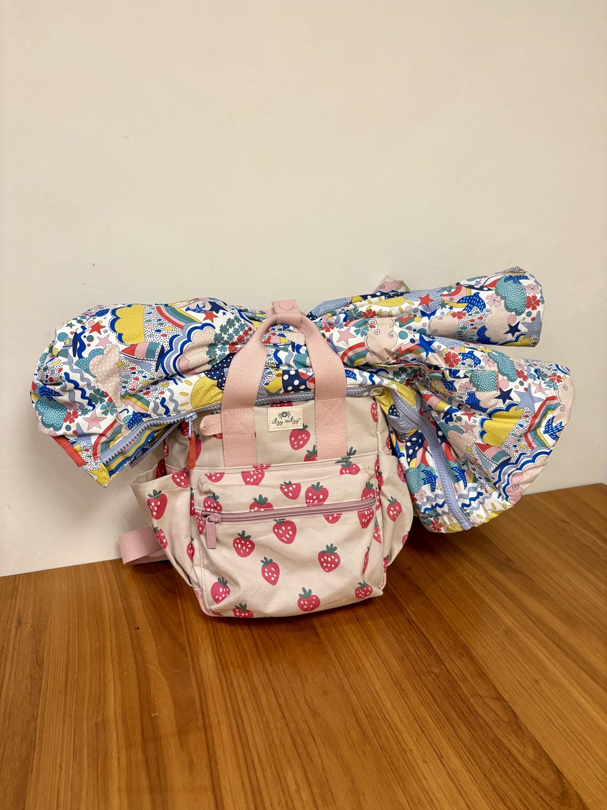 Itzy Ritzy Toddler Backpack, Daycare Bag w/Spacious Interior (Airplane) customer photo 1