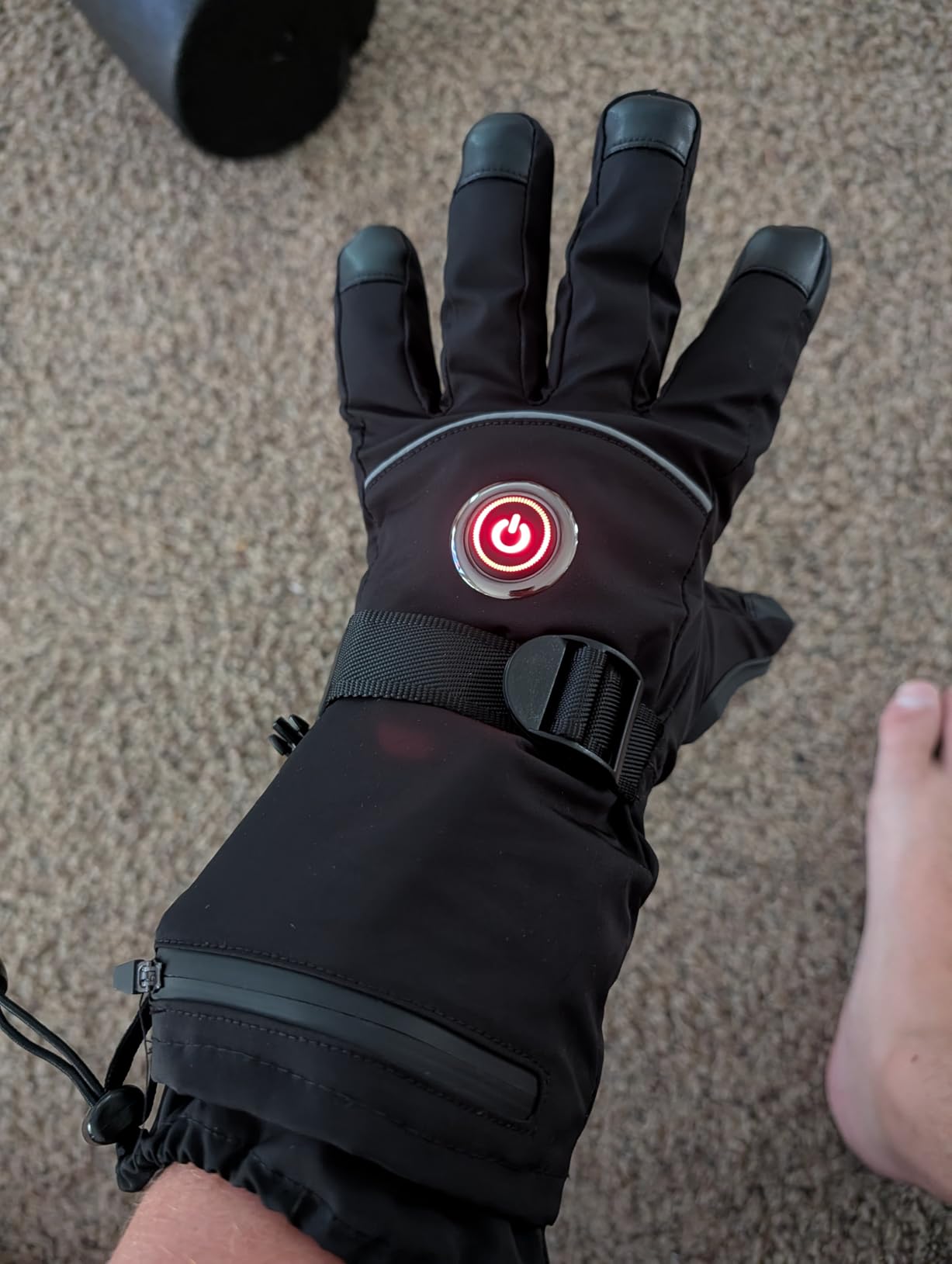 Heated Gloves, 5V 6000mAh Rechargeable Heated Gloves for Men Women, Waterproof & Upgrade Non-Slip Electric Heating Glove for Motorcycling, Hunting, Skiing, Outdoor Work customer photo 1