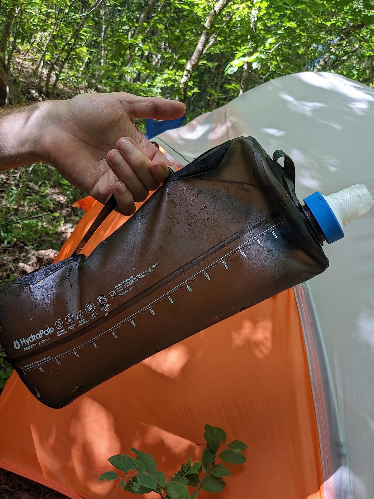 HydraPak Seeker Collapsible Camping Water Storage (2L, Sage Green) customer photo 2