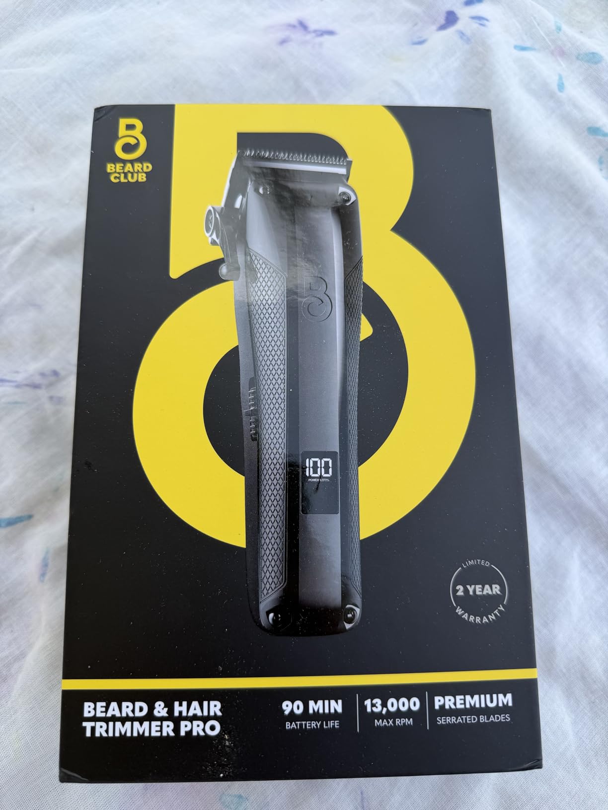 The Beard Club Pro Beard Trimmer for Men - Professional Men's Hair Trimmer for Barbers - Electric Cordless Rechargeable High Power 13,000 RPM - 10 Guides - Taper Lever - Diamond Like Carbon Blades customer photo 1