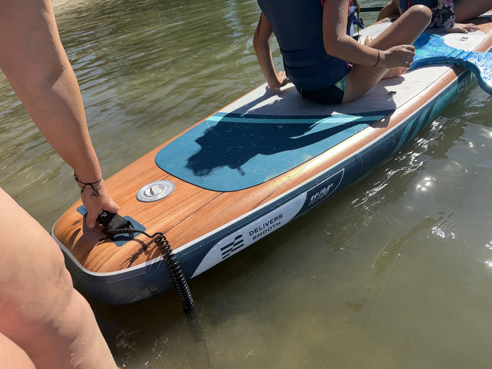 Suncorp 11'x34'' Inflatable Paddle Board, Extra Wide Standup Paddleboard, 420lbs Capacity, Inflatable SUP, Full SUP Kits for Family, Fishing, Yoga&All Skill Levels customer photo 2