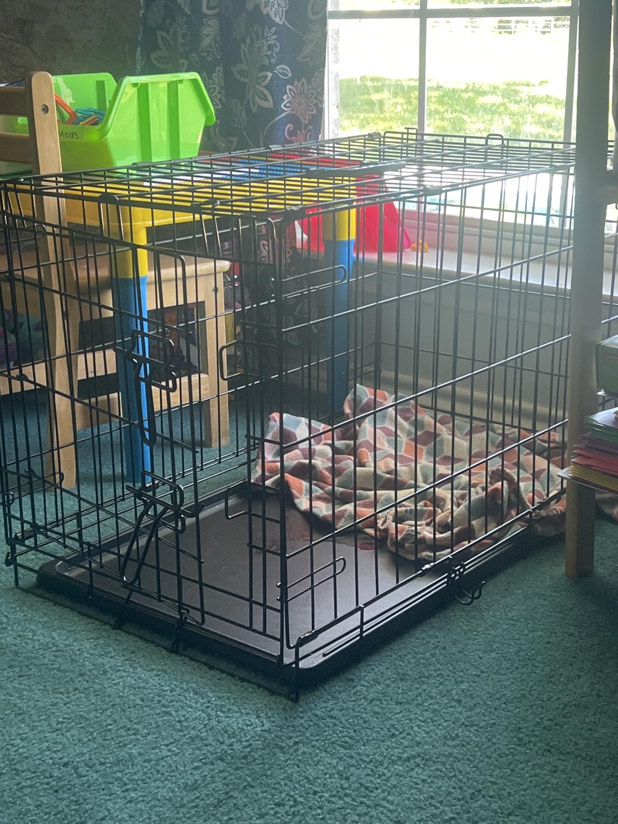 DUMOS 24 Inch Dog Crate, Foldable Puppy Small Dog Cage Pet Kennel customer photo 1