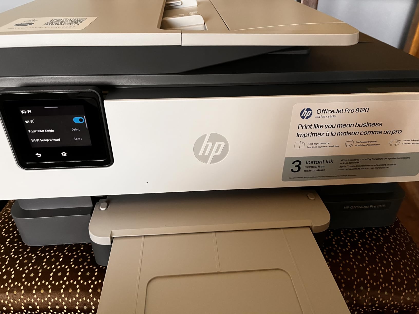 HP OfficeJet Pro 8125 Wireless All-in-One Color Inkjet Printer, Print, Scan, Copy, ADF, Duplex Printing Best-for-Home Office, 3 Month Trial of Instant Ink Included, AI-Capable (C2VJ4A) customer photo 1