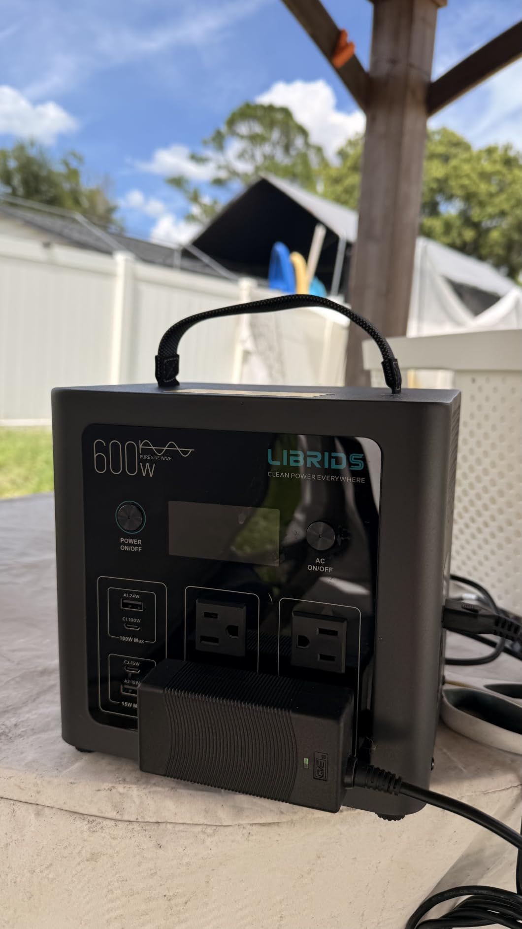 LIBRIDS Portable Power Station 640Wh, 1200W Surge, Solar Generator 4 AC | Backup LiFePO4 Battery, 1.5Hr Charge, 10ms UPS, 8 Ports, Pure Sine Wave Metal Design for RV Camping, Home Backup & Emergency customer photo 1