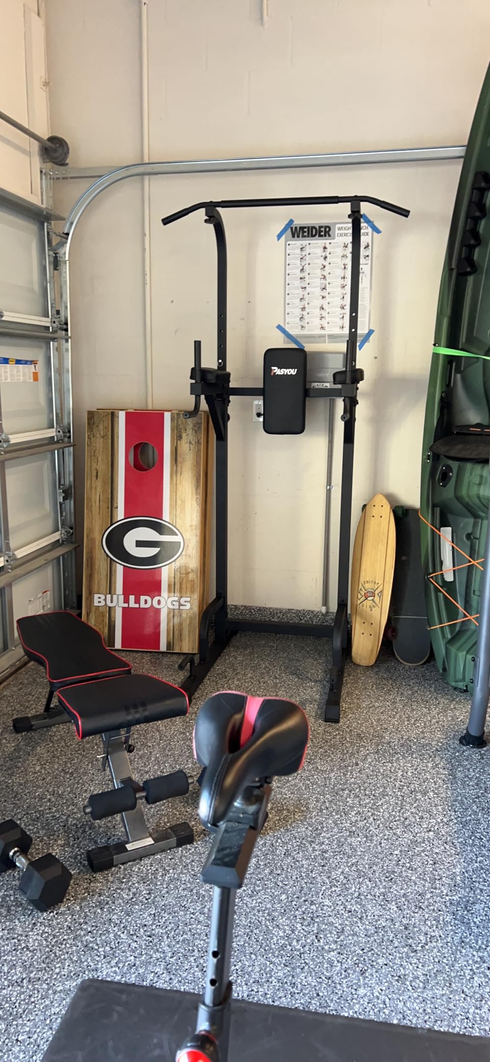 PASYOU Adjustable Squat Power Rack for Home Gym customer photo 1