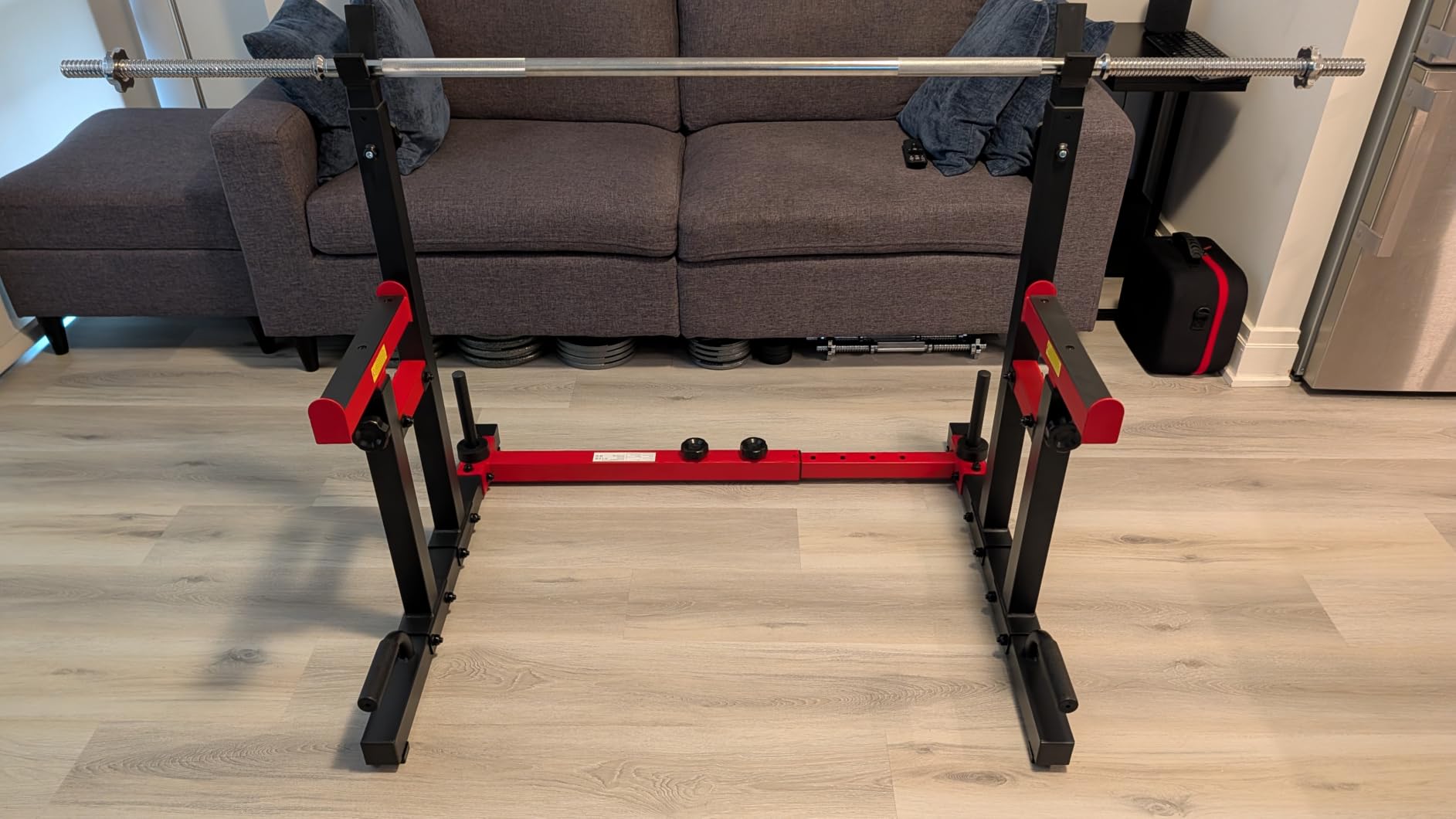 PASYOU Adjustable Squat Power Rack for Home Gym customer photo 2