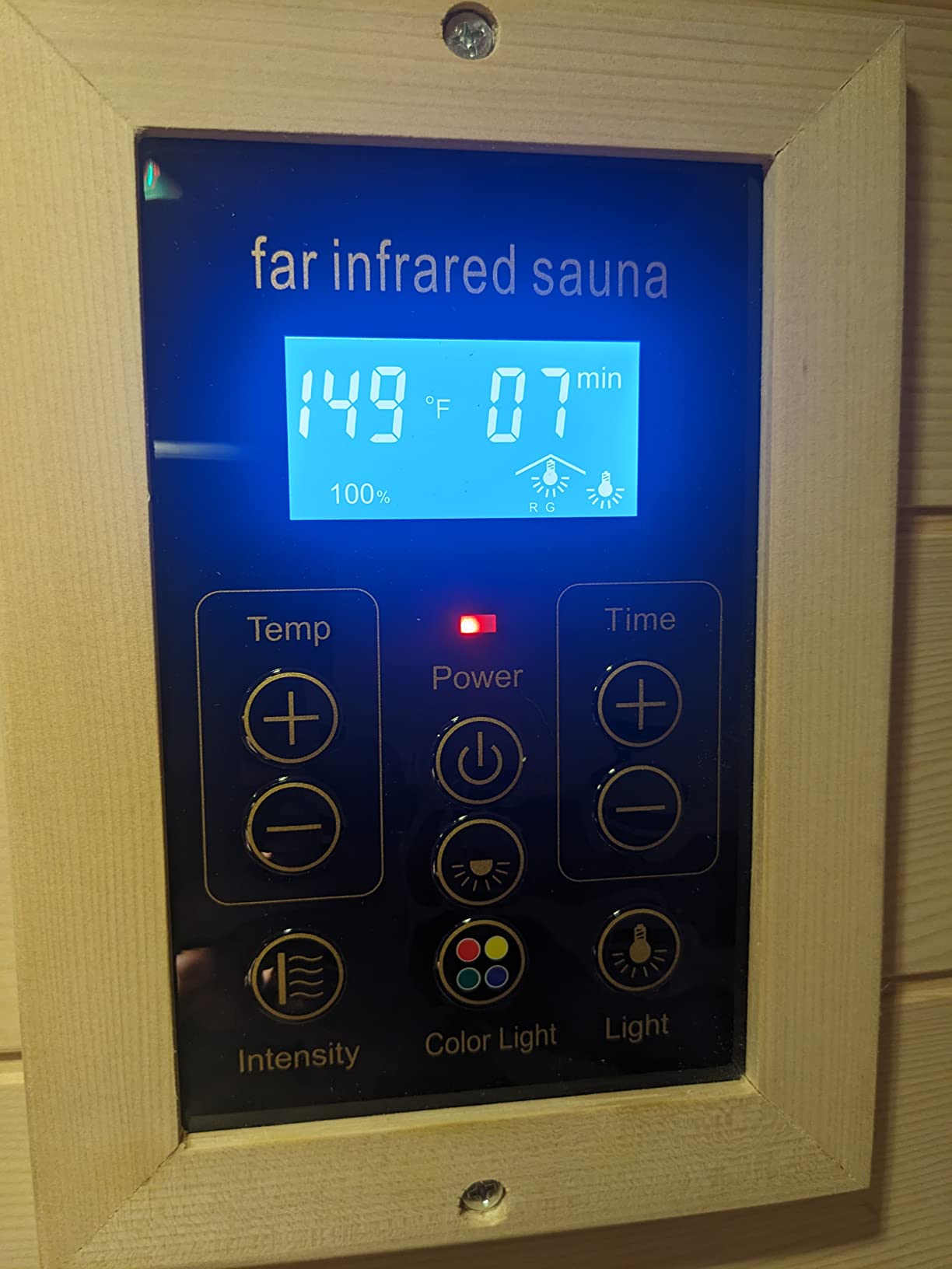 Kanlanth 1 Person Far Infrared Sauna, Low EMF Indoor Dry Home Sauna, 950W customer photo 1