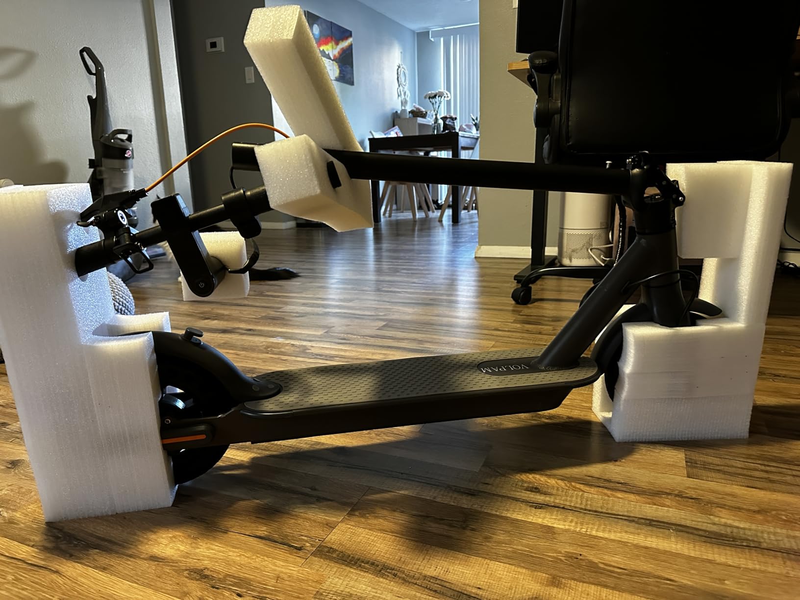 VOLPAM Electric Scooter, 350W/500W Powerful Motor & 19/MPH Top Speed, 21-28Miles Long Range, Folding E Scooter Choice customer photo 2