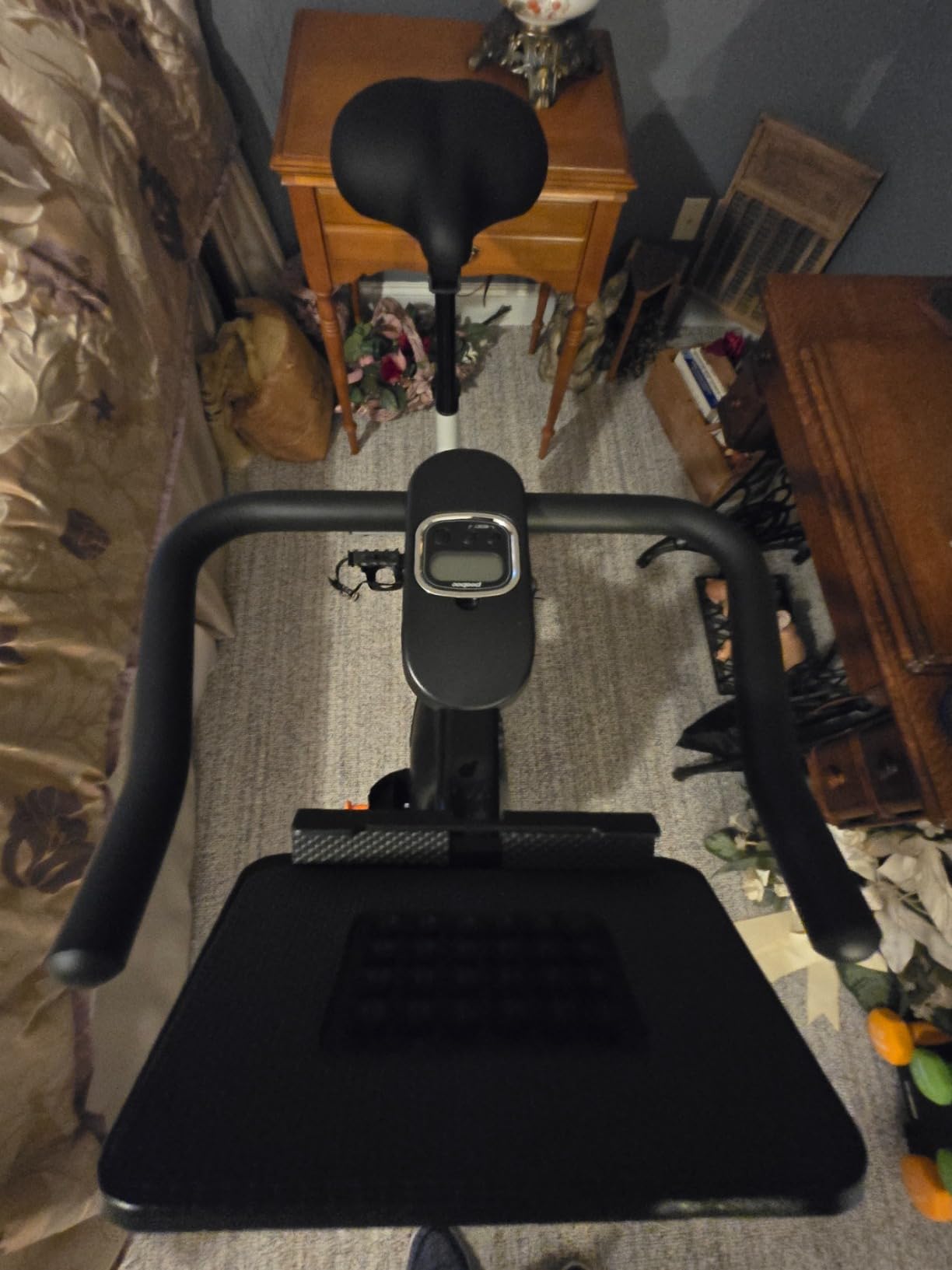 Stationary Exercise Bike for home, Magnetic Resistance, Silence & Smart App customer photo 2