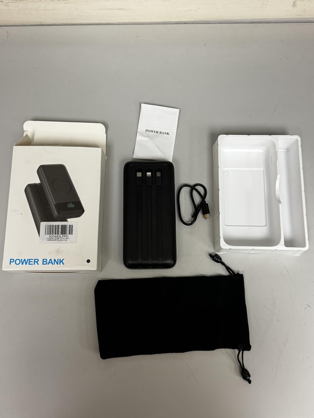 Wireless Portable Charger Power Bank 40800mAh Travel Essentials with Cables customer photo 1
