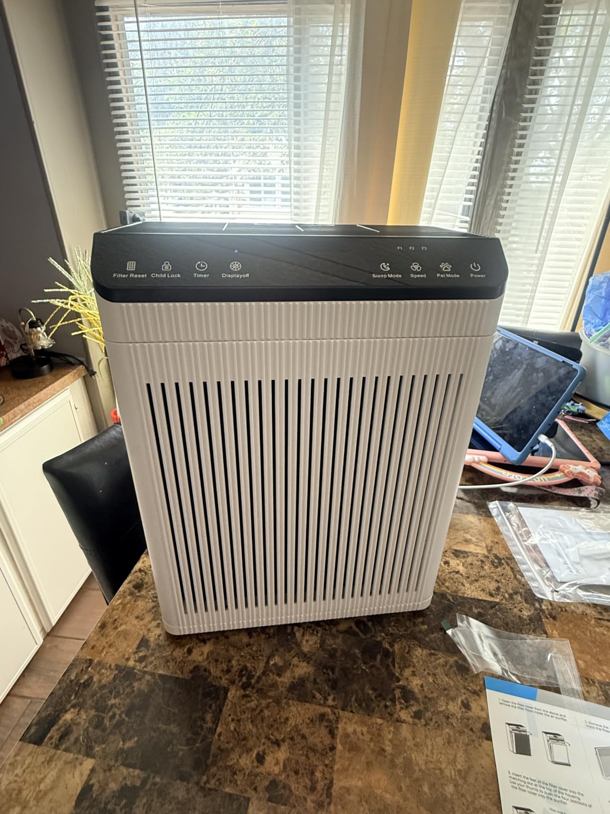 Air Purifiers for Home Pets Up to 2200Ft² Pre-Filter Washable, Ivory customer photo 1