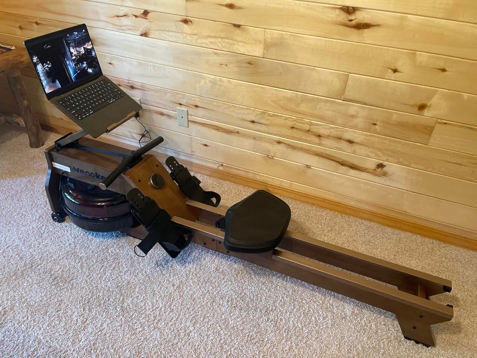 Wenoker Water Rowing Machine, Foldable Saving,Immersive Water Rower customer photo 2