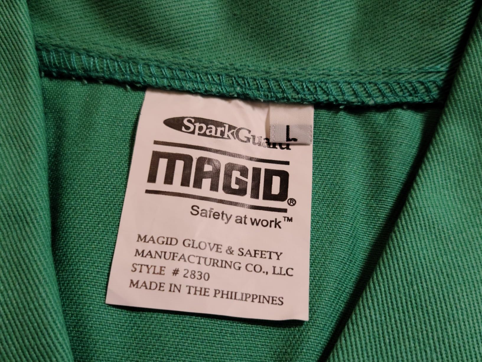 MAGID SparkGuard PVC-Free Flame-Resistant Cotton Jacket customer photo 1