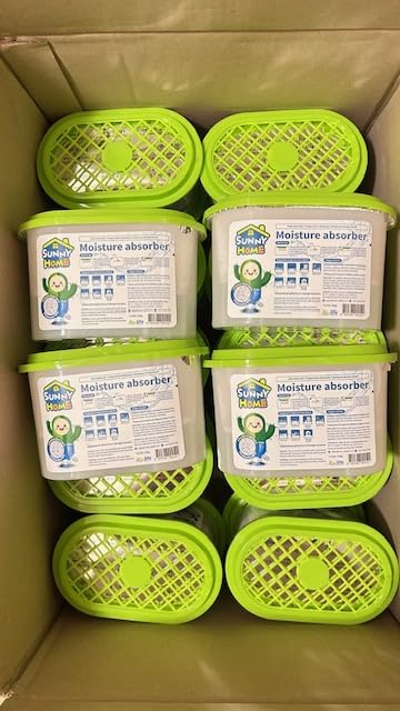 Sunny Home (30 Pack) Moisture Absorbers 9.17oz, Unscented, Odor Eliminator, Dehumidifier and Deodorizer for Closet, Bathroom, Kitchen in Home & RVs. customer photo 1