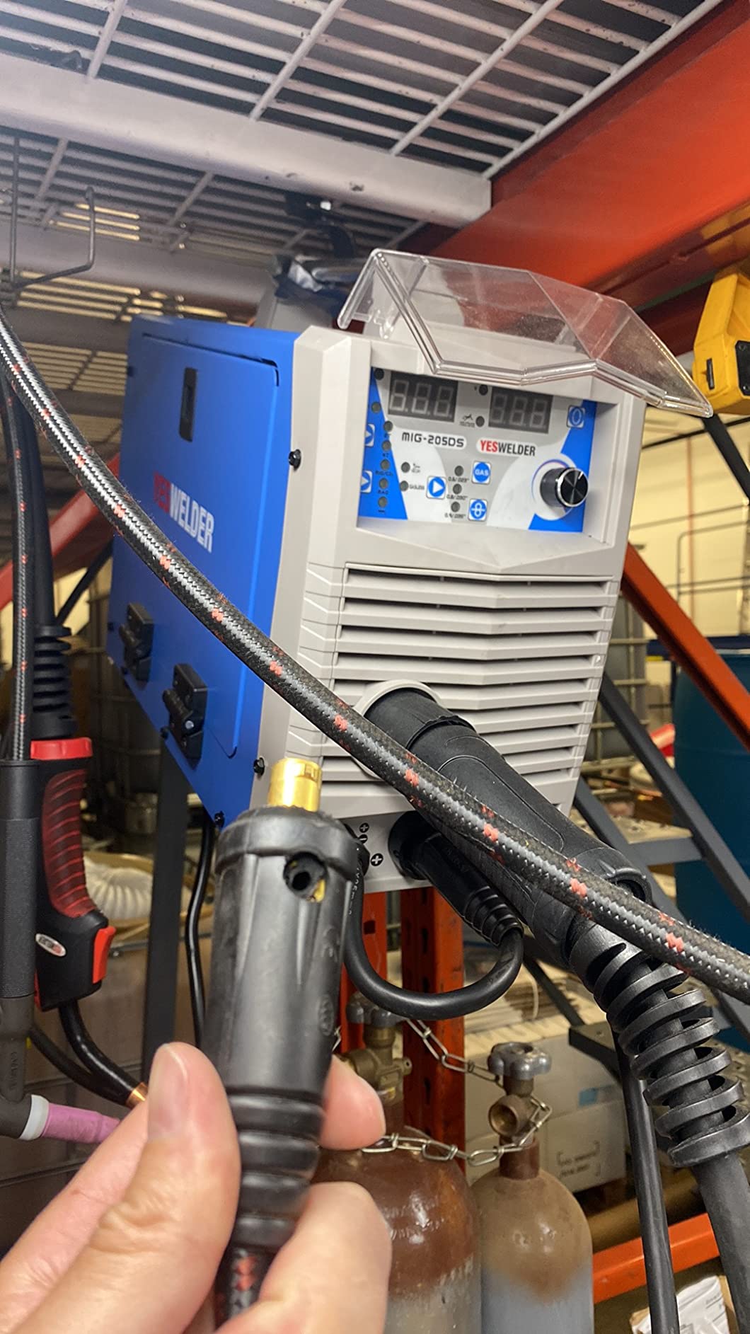 YESWELDER TIG Torch, TIG Welding Torch WP-17V 13 ft 150A 10-25mm² Air customer photo 1