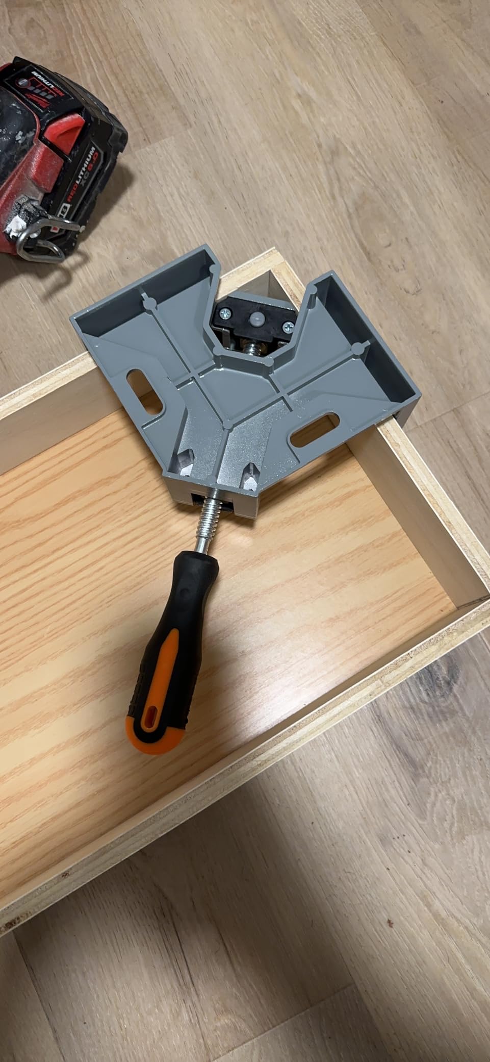 2 Pack Right Angle Clamp - 90 Degree Clamps for Woodworking, Single Handle Aluminum Alloy Corner Clamp with Adjustable Swing Jaw for Welding, Wood-Working, Drilling, Crafting Project customer photo 1