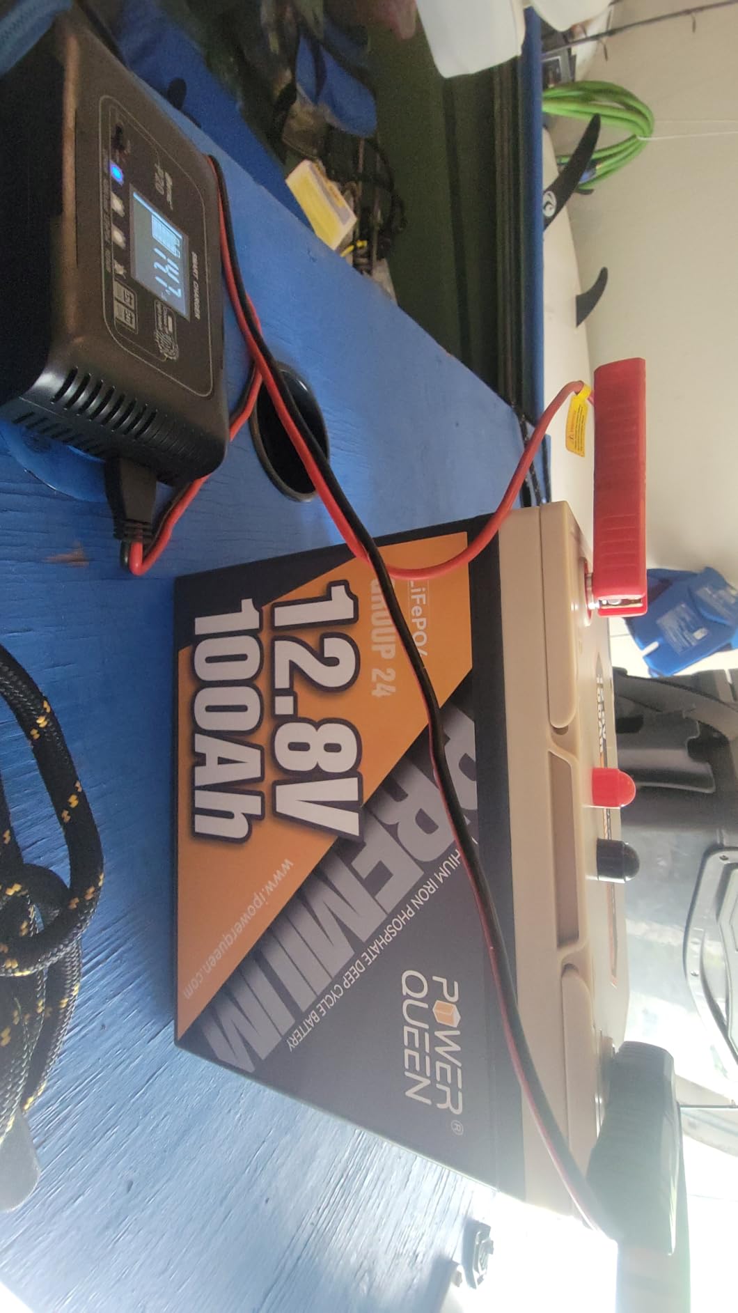 power queen 12V 100Ah LiFePO4 Battery, Group 24 RV Lithium Battery customer photo 2