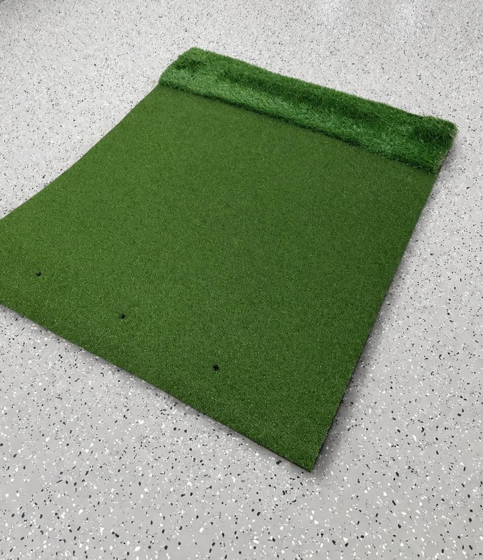 Premium Dual-Turf Golf Mat: 5x4ft, 6x4ft, 21mm to 50mm Thickened Base for Backyard, Driving Range, Indoor & Outdoor Practice Hitting, Swing & Chipping customer photo 2