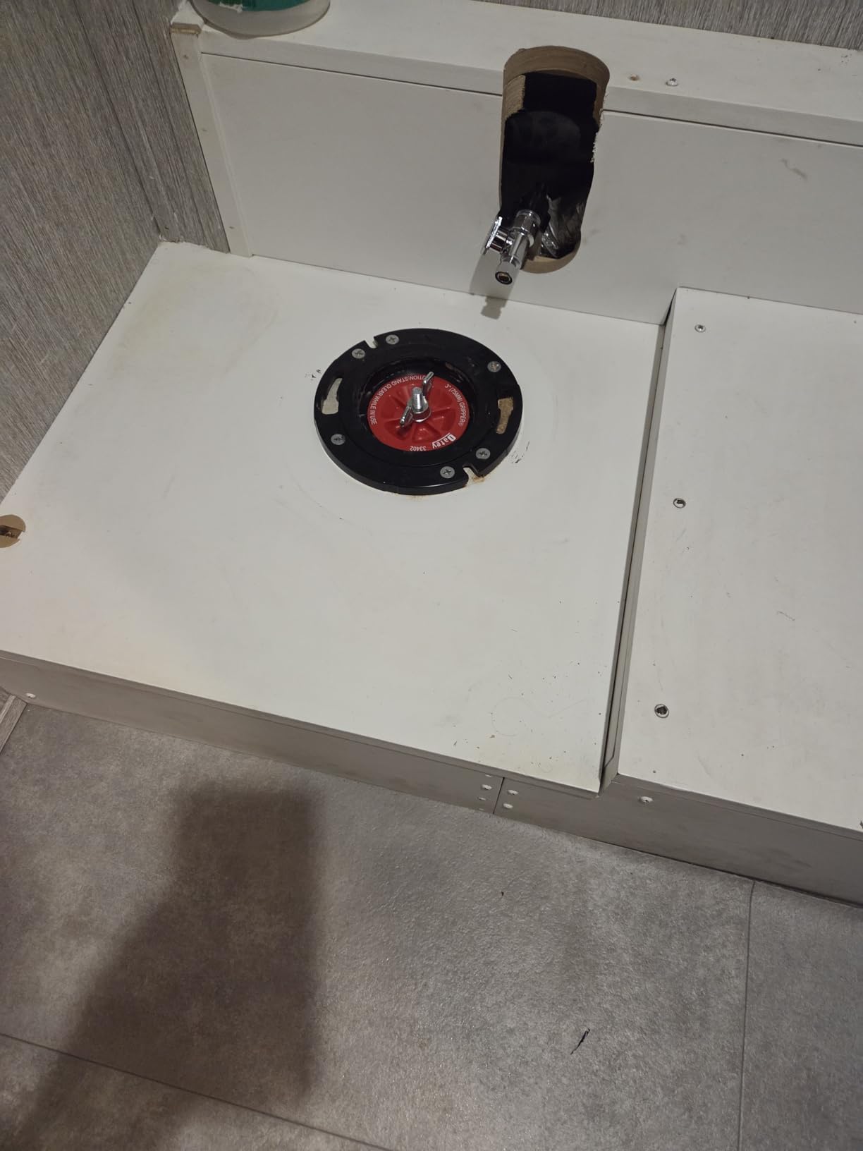 LE-310 Compact Dry Flush Toilet for Van Life and Off-Grid, Gray customer photo 2
