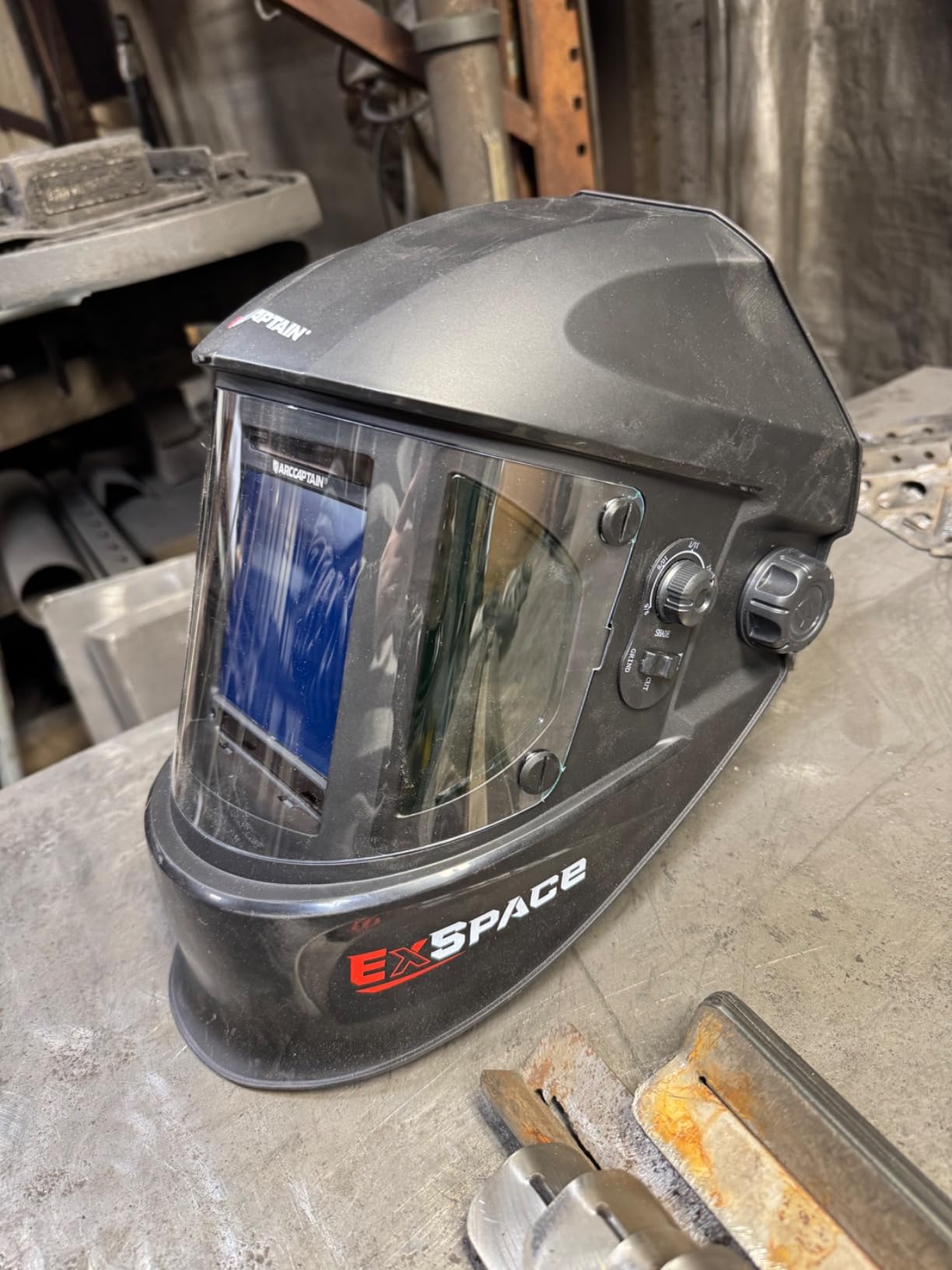 ARCCAPTAIN Welding Hood, 180° Panoramic View Auto Darkening Welding Helmet customer photo 2