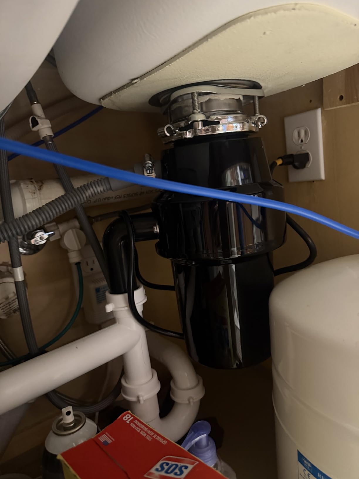 DC 3/4 HP Garbage Disposal Quiet 60dB with Power Cord, Continuous Feed customer photo 2