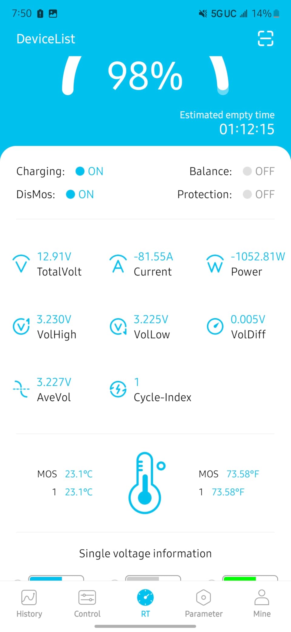 12V 100Ah Bluetooth LiFePO4 Battery for Rv, Trolling Motors, Boat customer photo 2