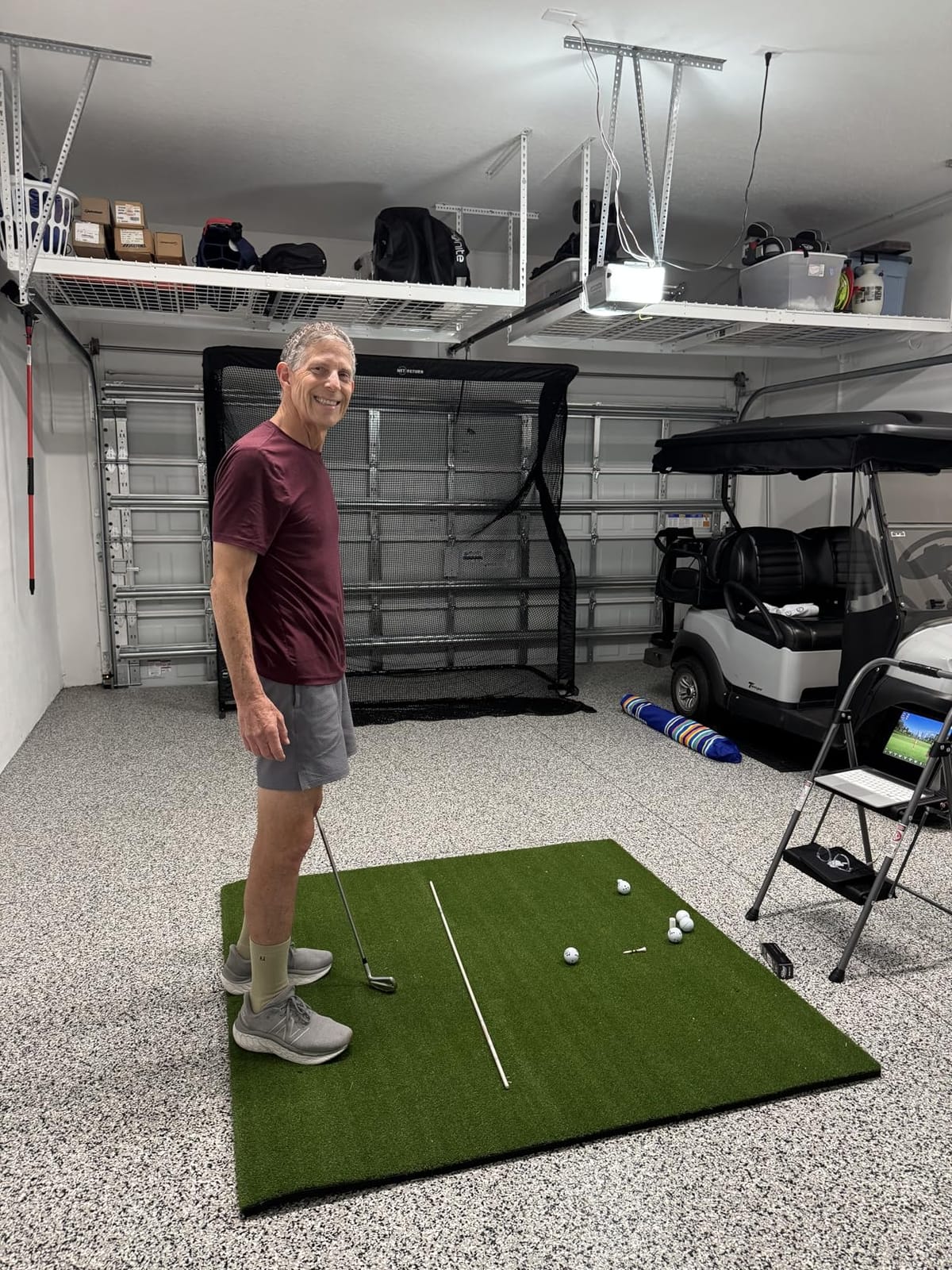 Golf Mat 31mm, 5x4ft/5x5ft Premium Golf Hitting Mat Outdoor Indoor customer photo 2