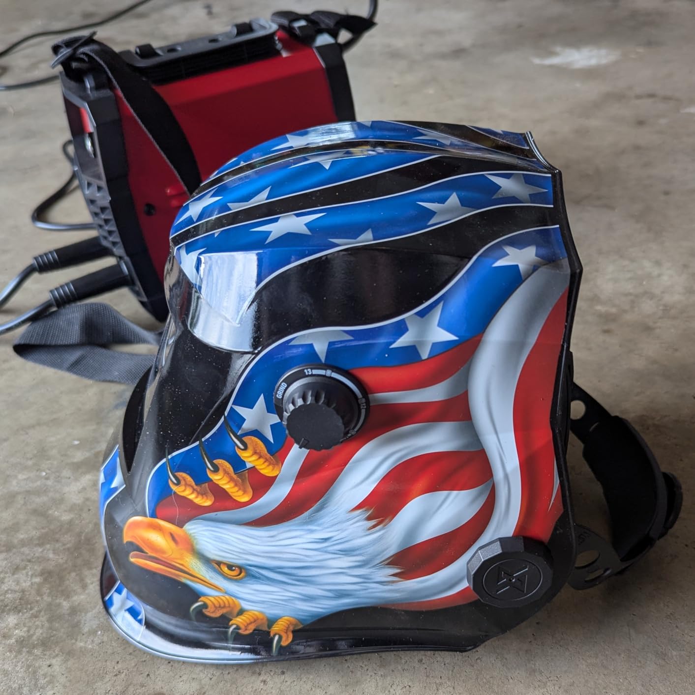VILSIN Welding Helmet Auto Darkening Large View,Welding Hood True Color Solar Powered With 2 Arc Sensor,Wide Shade 3/4-8/9-13 for Welding Mask TIG MIG ARC Welding Shield,K23-5022-JSLH customer photo 1