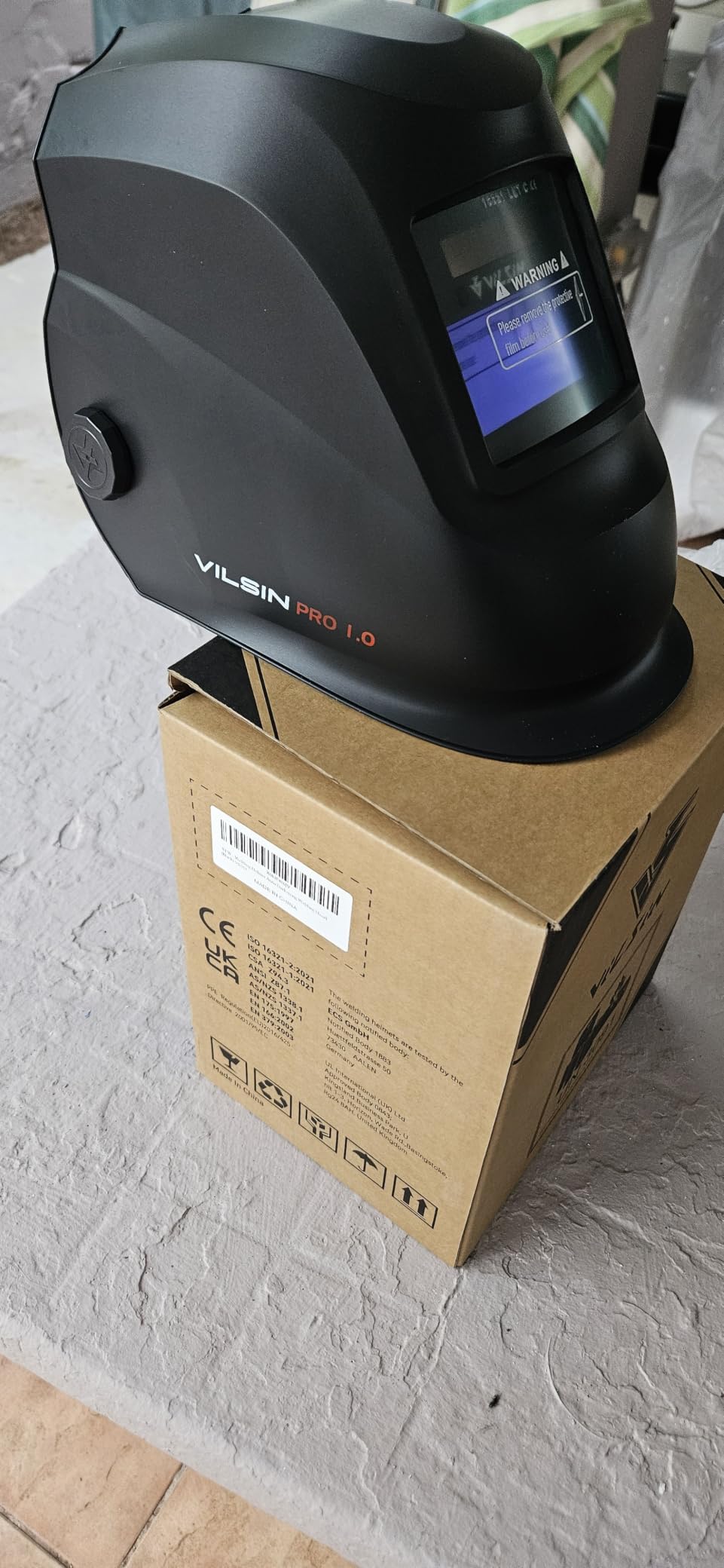 VILSIN Welding Helmet Auto Darkening Large View,Welding Hood True Color Solar Powered With 2 Arc Sensor,Wide Shade 3/4-8/9-13 for Welding Mask TIG MIG ARC Welding Shield,K23-5022-JSLH customer photo 2