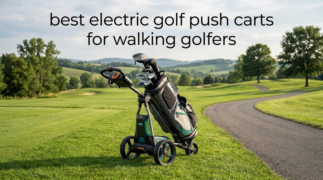 best electric golf push carts for walking golfers