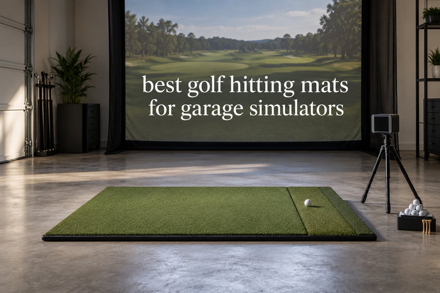 best golf hitting mats for garage simulators