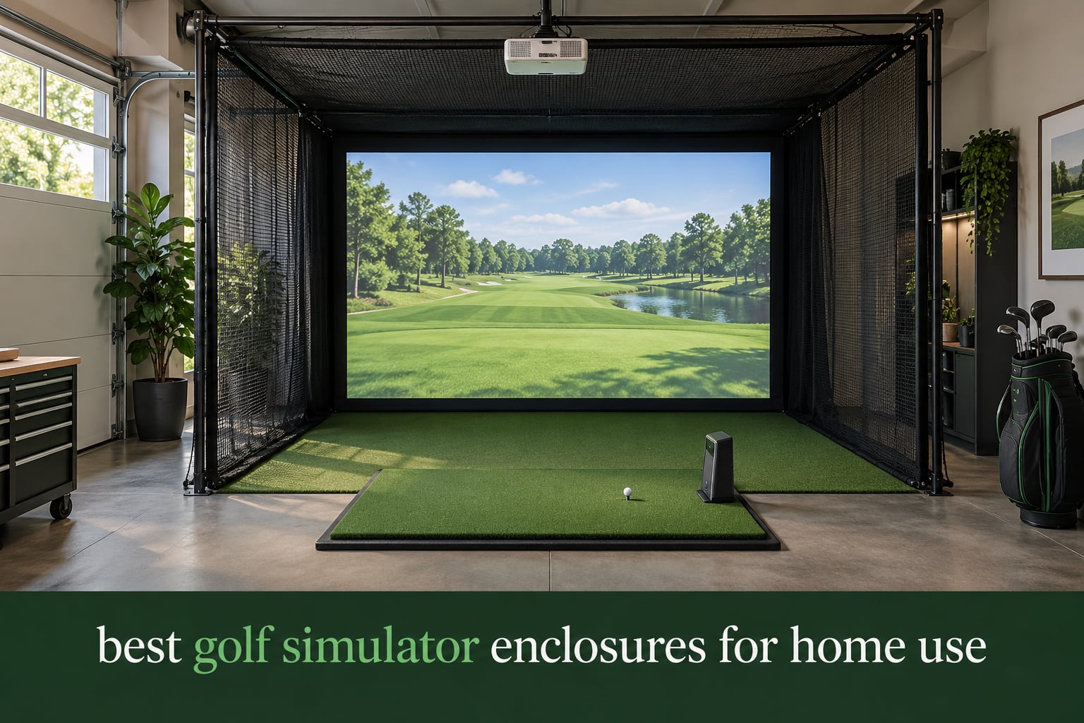 best golf simulator enclosures for home use