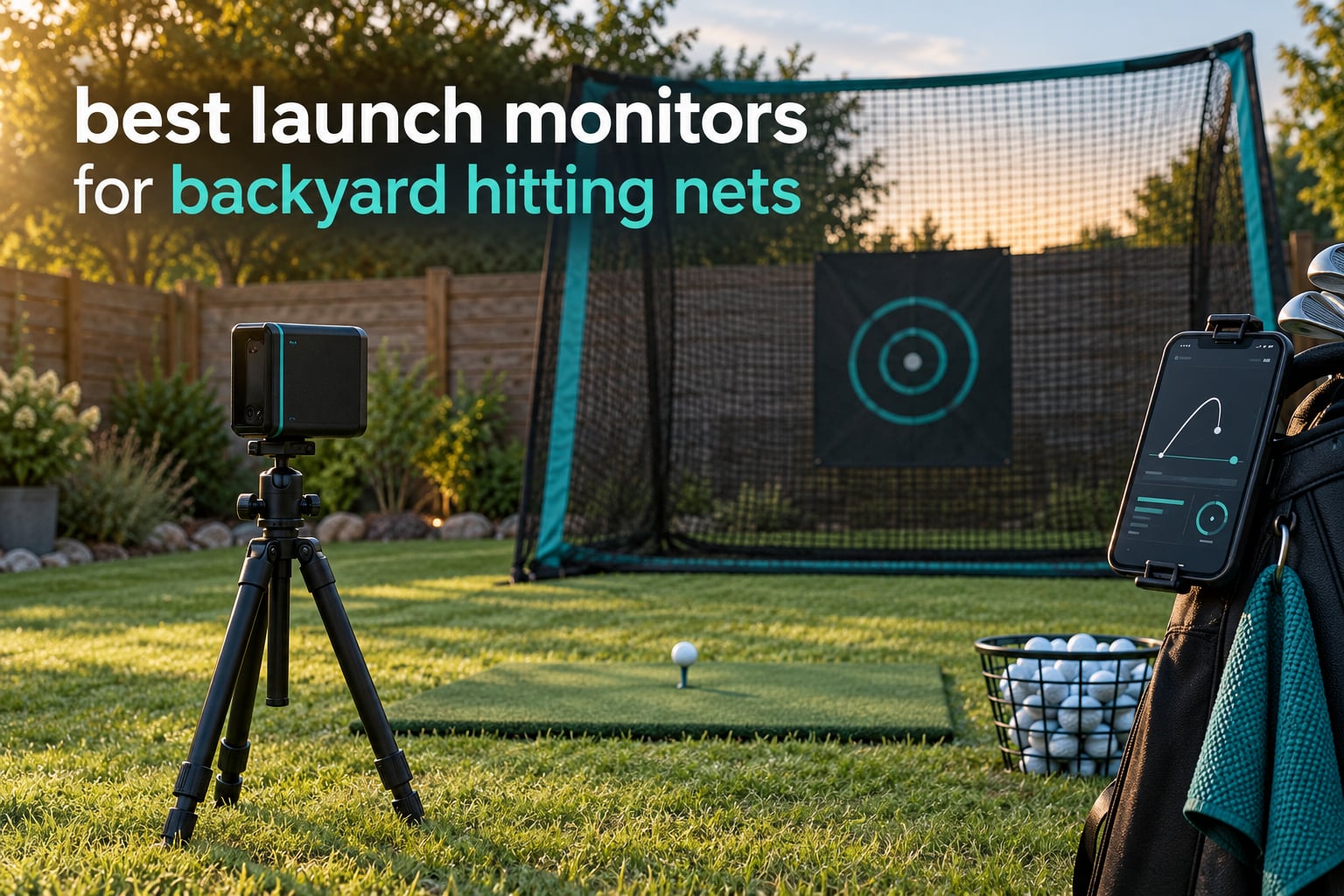 best launch monitors for backyard hitting nets